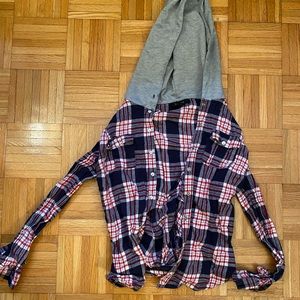 Hooded flannel